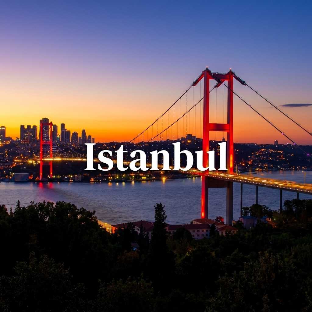 Istanbul Bosphorus view with boats and historic mosques